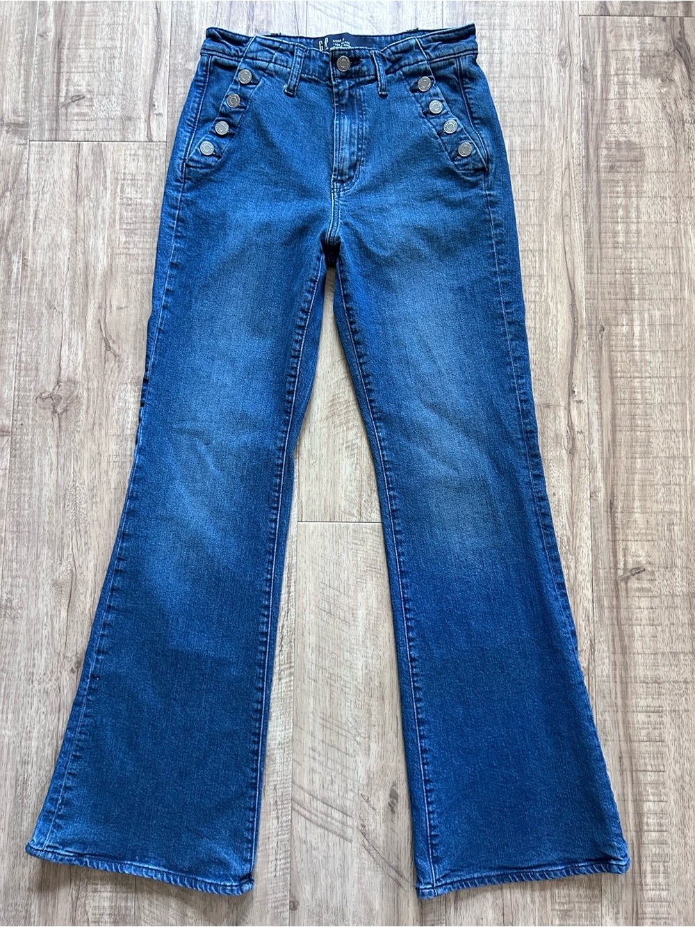 High-Rise 70’s flare Flared denim Jeans Blue festival boho western cowgirl